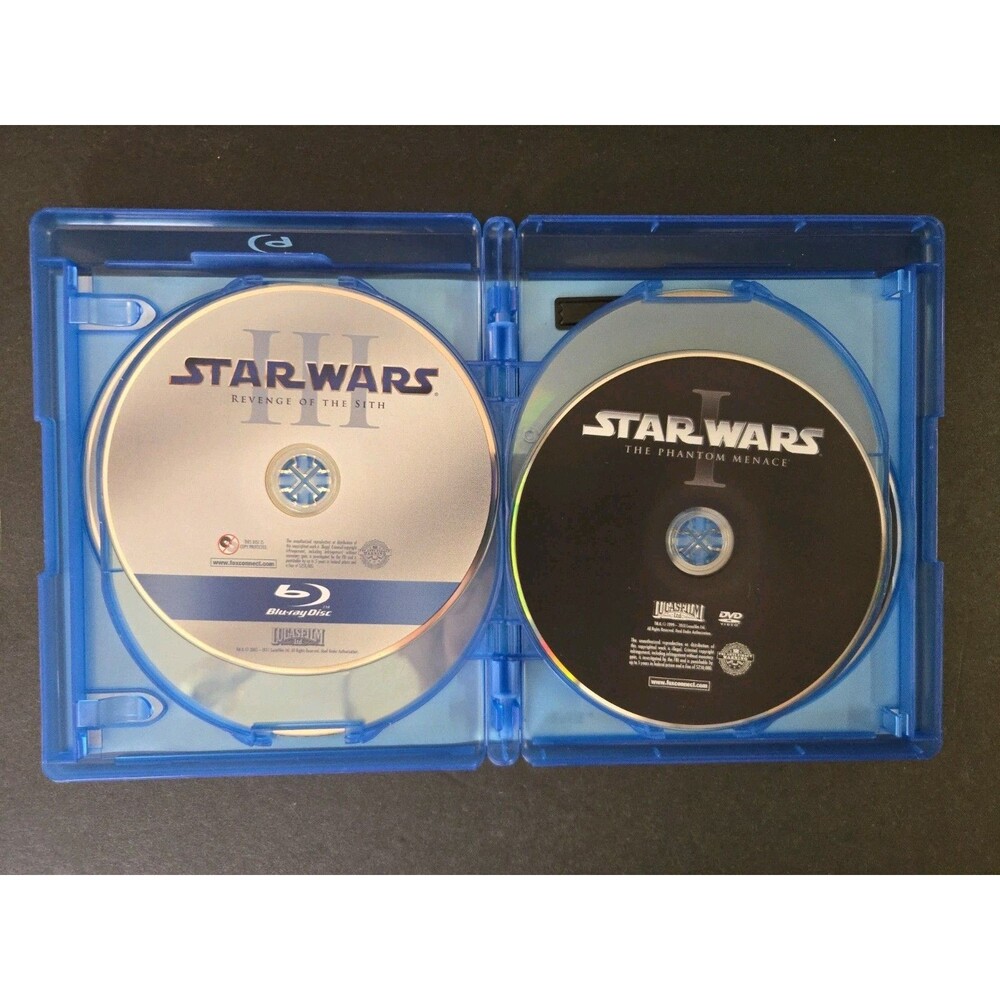 Star Wars Blu Ray And DVD 6 Disc Set 2013 1-3 Pre Owned Very Good Condition - Picture 6 of 10